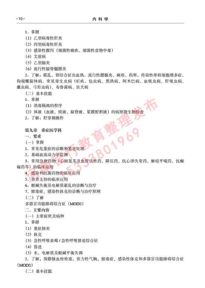 同等学力人员申请临床医学硕士专业学位证学科综合水平考试大纲及复习真题试卷与答案-10.jpg