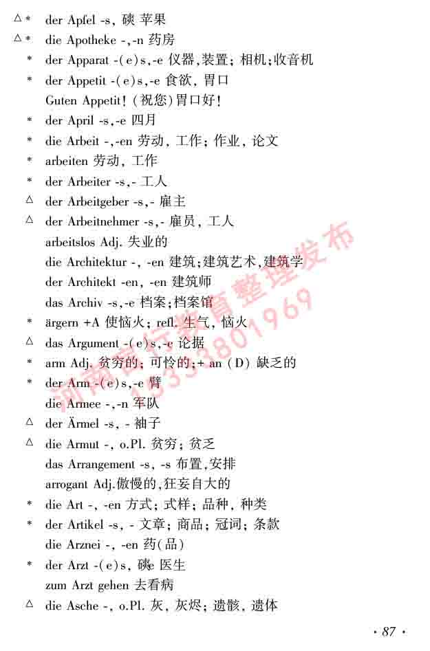 同等学力人员申请硕士研究生学位证德语水平全国统一考试复习大纲及模拟试卷含标准答案（第六次最新修订版）-91.jpg